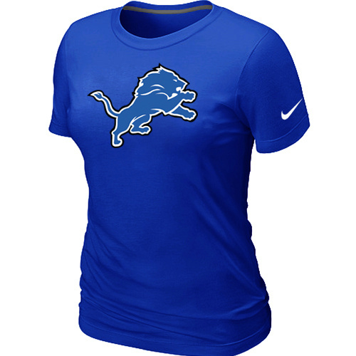 Women Detroit Lions Blue T-Shirts