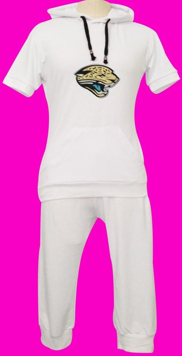 NFL Jacksonville Jaguars women's Hooded sport suit White