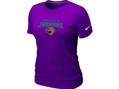 Women Jacksonville Jaguars Heart & Soul Purple T-Shirt