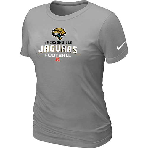 Women Jacksonville Jaguars Light Grey T-Shirt