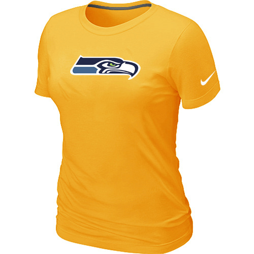 Women Seattle Seahawks Yellow T-Shirts