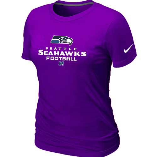 Women Seattle Seahawks Purple T-Shirt