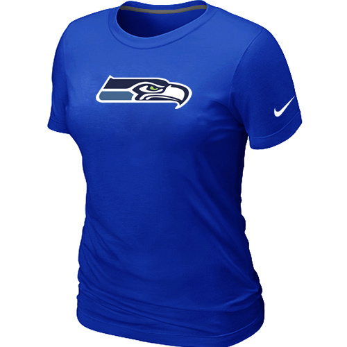 Women Seattle Seahawks Blue T-Shirts