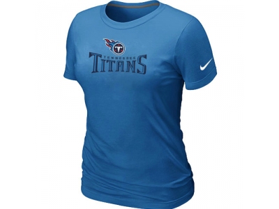 Women NEW Tennessee Titans Authentic Logo T-Shirt - L.Blue