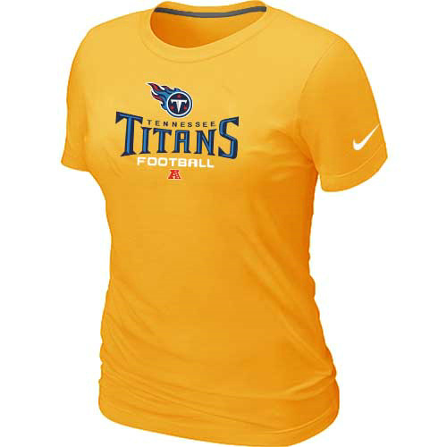 Women Tennessee Titans Yellow T-Shirt