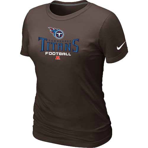 Women Tennessee Titans Brown T-Shirt