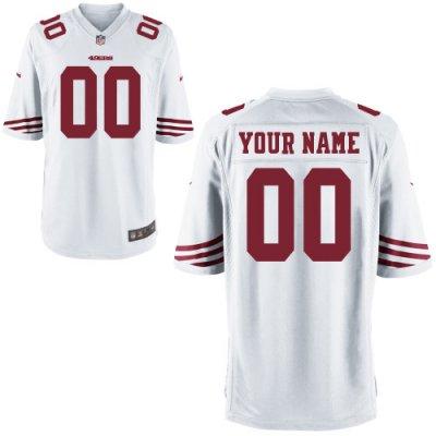 Youth NEW San Francisco 49ers Customized Game White Jerseys