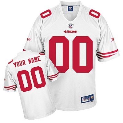 customized san francisco 49ers jersey eqt white football jersey