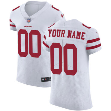 Nike NFL San Francisco 49ers Vapor Untouchable Customized Elite White Road Men's Jersey