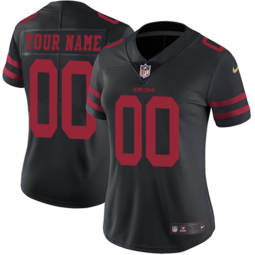 Nike NFL San Francisco 49ers Vapor Untouchable Customized Limited Black Alternate Women's Jersey