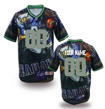 New Seattle Seahawks Customized Jersey-01