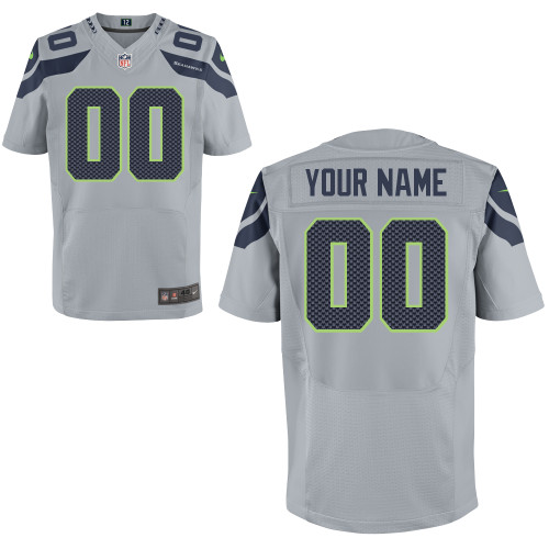 Men's New Seattle Seahawks Customized Elite Alternate Jersey