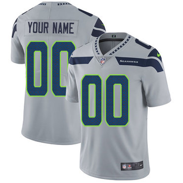 Nike NFL Seattle Seahawks Vapor Untouchable Customized Limited Grey Alternate Youth Jersey