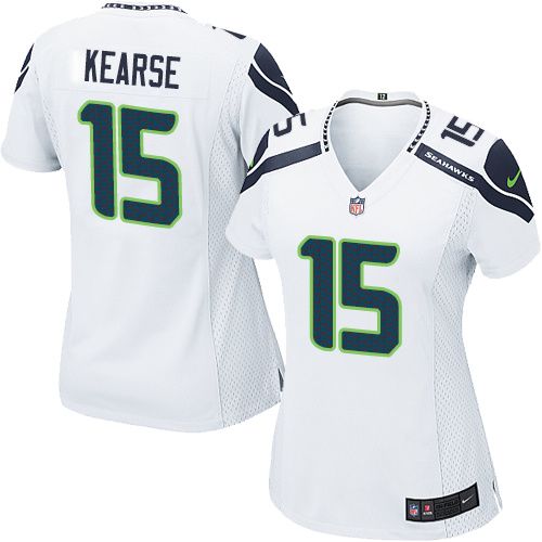 Nike Seahawks #15 Jermaine Kearse White Women's Stitched NFL Elite Jersey