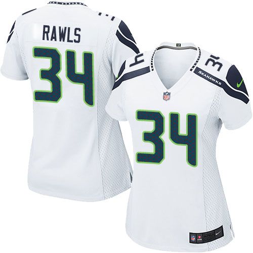 Nike Seahawks #34 Thomas Rawls White Women's Stitched NFL Elite Jersey