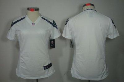 Women NEW NFL Seattle Seahawks Blank White Jerseys