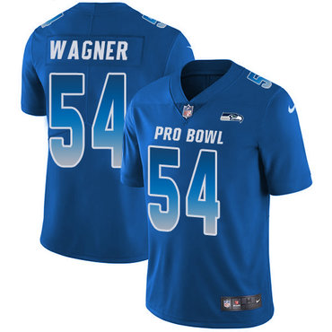 Nike Seahawks #54 Bobby Wagner Royal Women's Stitched NFL Limited NFC 2018 Pro Bowl Jersey