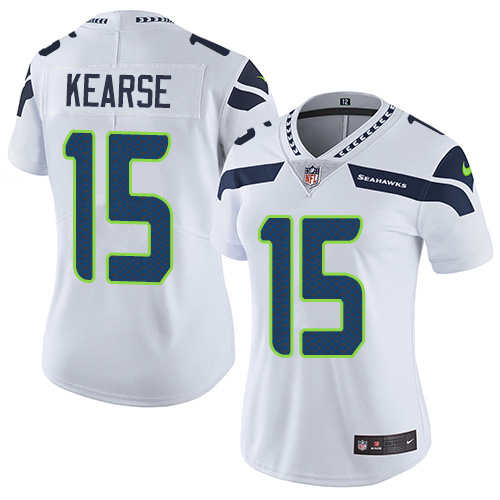 Nike Seahawks #15 Jermaine Kearse White Women's Stitched NFL Vapor Untouchable Limited Jersey