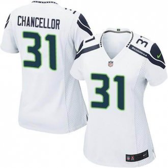 Women's Nike Seahawks #31 Kam Chancellor White Stitched NFL Elite Jersey