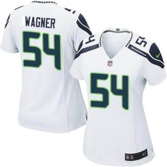 Women's Nike Seahawks #54 Bobby Wagner White Stitched NFL Elite Jersey