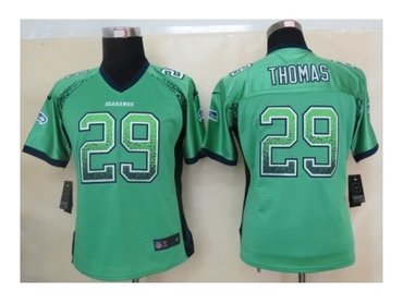 NEW women nfl jerseys seattle seahawks #29 earl thomas green(Elite drift fashion)