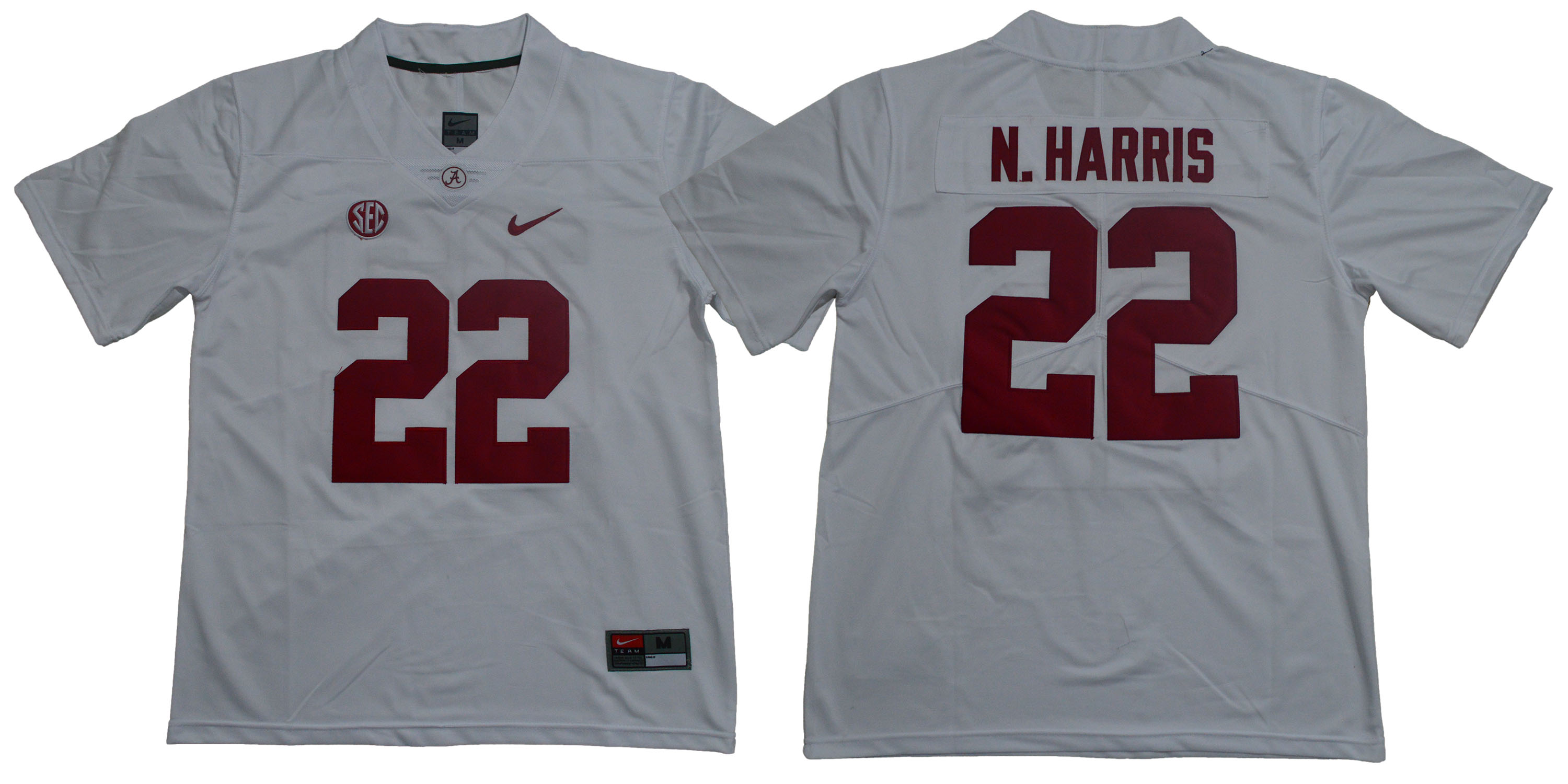 Alabama Crimson Tide 22 Najee Harris White College Football Jersey