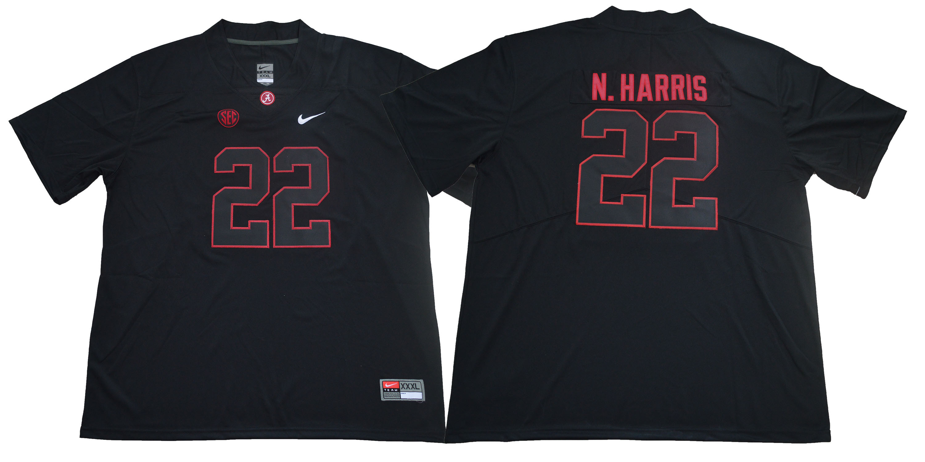 Alabama Crimson Tide 22 Najee Harris Black College Football Jersey