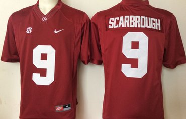 Alabama Crimson Tide 9 Bo Scarbrough Red College Football Jersey