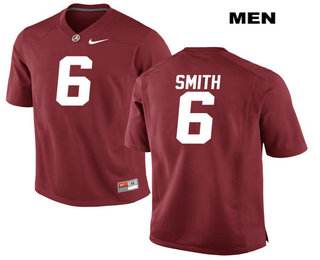 Men's Alabama Crimson Tide #6 DeVonta Smith Red Stitched NCAA 2017 Nike College Football Jersey