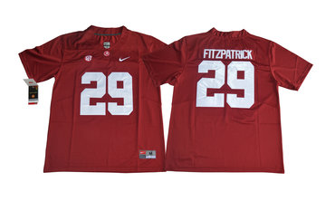 Alabama Crimson Tide 29 Minkah Fitzpatrick Red College Football Jersey