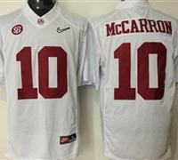 Alabama Crimson Tide #10 AJ McCarron White Limited Stitched NCAA Jersey