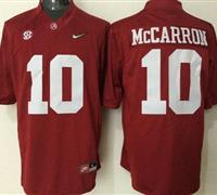 Alabama Crimson Tide #10 AJ McCarron Red Limited Stitched NCAA Jersey