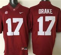 Alabama Crimson Tide #17 Kenyan Drake Red Stitched NCAA Jersey