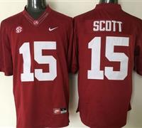 Alabama Crimson Tide #15 JK Scott Red Stitched NCAA Jersey