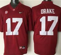 Alabama Crimson Tide #17 Kenyan Drake Red 2016 National Championship Stitched NCAA Jersey