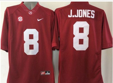 Alabama Crimson Tide #8 Julio Jones Red Stitched NCAA Jersey