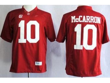 Alabama Crimson Tide 10 A.J McCarron Red Limited NCAA Jerseys