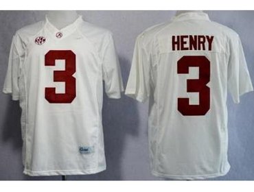 Alabama Crimson Tide 3 Henry White Limited NCAA Jerseys