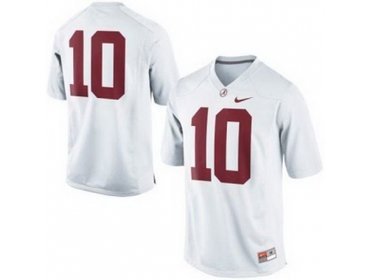 Alabama Crimson Tide 10 A.J McCarron White College Football Limited NCAA Jerseys