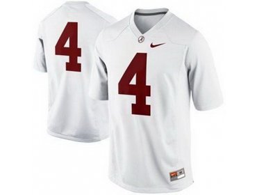 Alabama Crimson Tide 4 T.J Yeldon White College Football Limited NCAA Jerseys