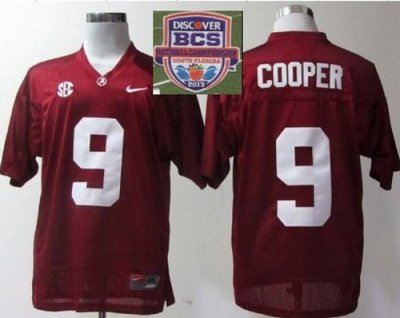 2013 BCS National Championship Alabama Crimson Tide 9 Amari Cooper College Football Jerseys