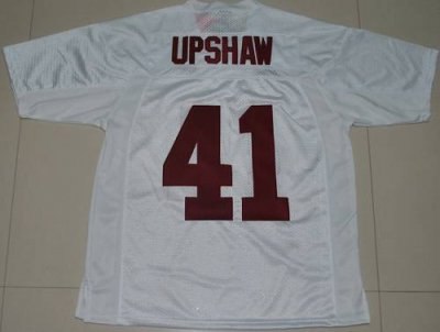 crimson tide #41 courtney upshaw white embroidered ncaa jersey