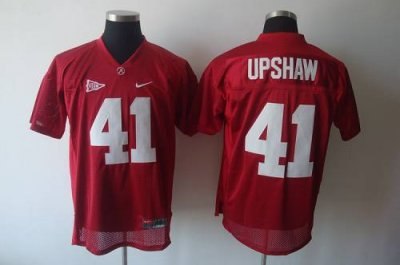 crimson tide #41 courtney upshaw red embroidered ncaa jersey