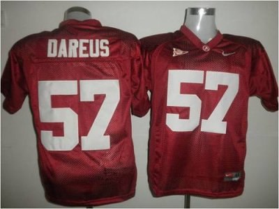 crimson tide #57 marcell dareus red embroidered ncaa jersey