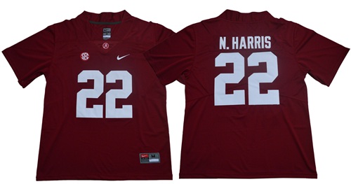 Crimson Tide #22 Najee Harris Red Limited Stitched NCAA Jersey