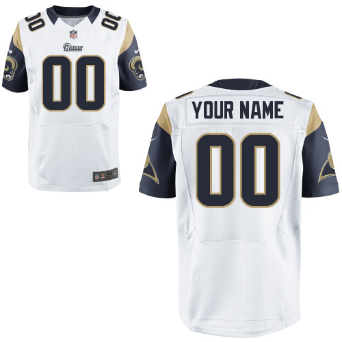 men's st. louis rams customized elite white jerseys