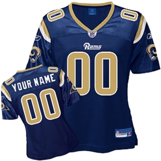 st.louis rams women customized blue jersey