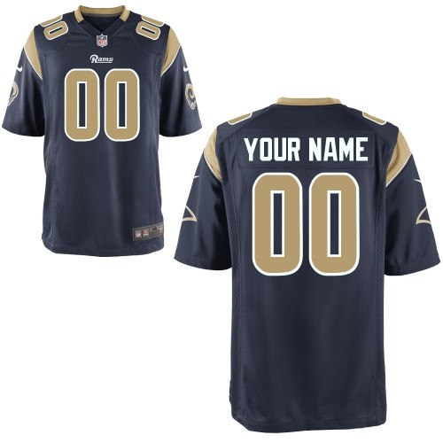 men's st. louis rams customized game team color jerseys