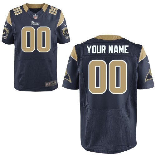 men's st. louis rams customized elite team color jerseys