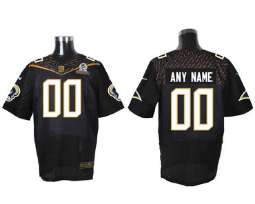 Nike NFL St. Louis Rams 2016 PRO BOWL Black Men's Stitched Elite Customized Jersey